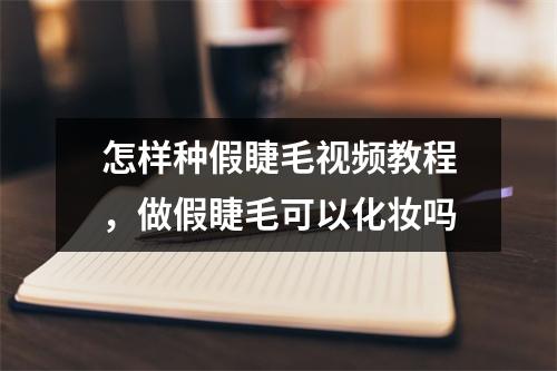 怎样种假睫毛视频教程，做假睫毛可以化妆吗