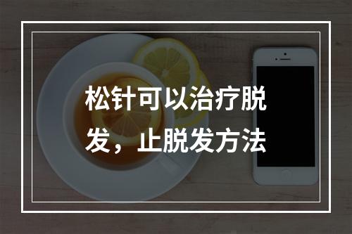 松针可以治疗脱发，止脱发方法