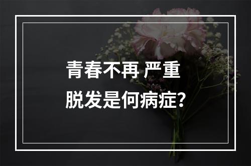 青春不再 严重脱发是何病症？