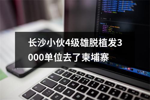 长沙小伙4级雄脱植发3000单位去了柬埔寨