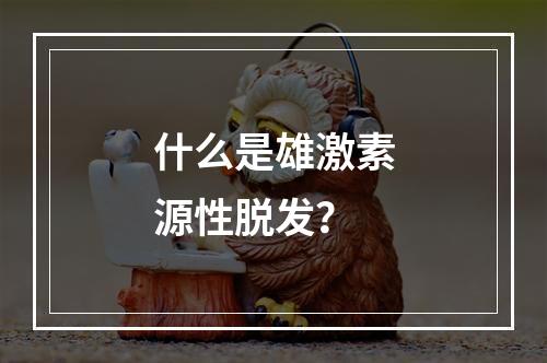 什么是雄激素源性脱发？