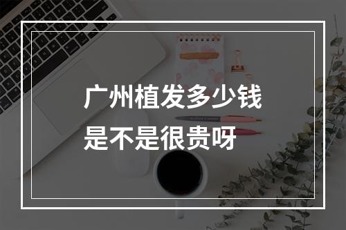 广州植发多少钱是不是很贵呀