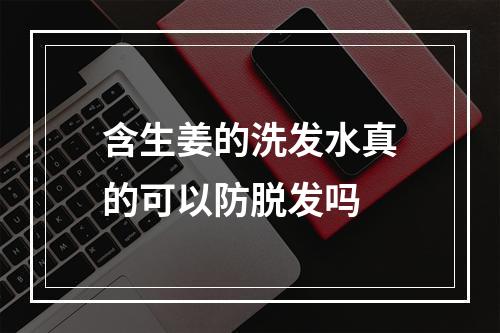 含生姜的洗发水真的可以防脱发吗