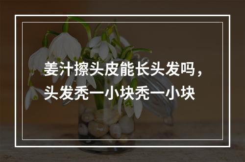 姜汁擦头皮能长头发吗，头发秃一小块秃一小块