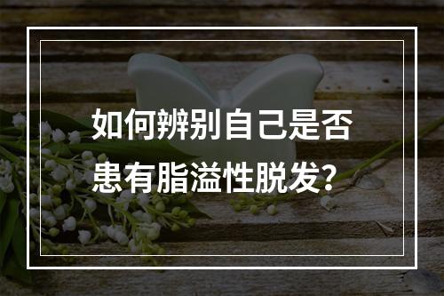 如何辨别自己是否患有脂溢性脱发？