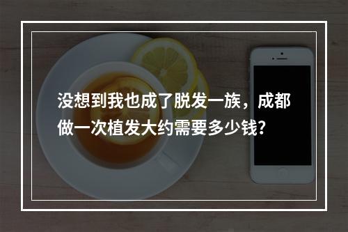 没想到我也成了脱发一族，成都做一次植发大约需要多少钱？