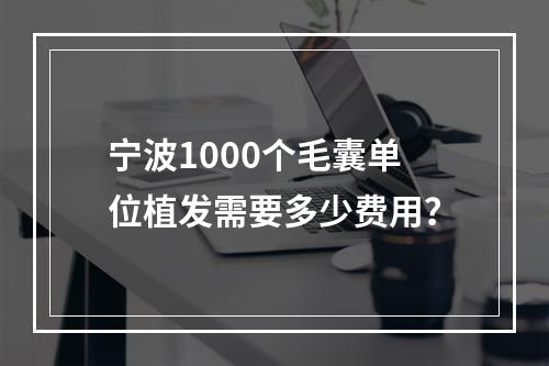 宁波1000个毛囊单位植发需要多少费用？