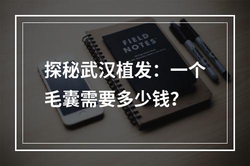 探秘武汉植发：一个毛囊需要多少钱？