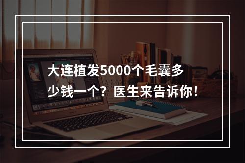 大连植发5000个毛囊多少钱一个？医生来告诉你！