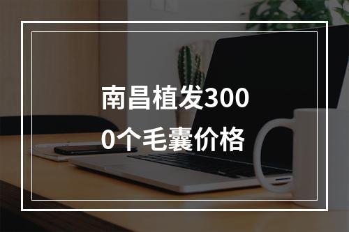 南昌植发3000个毛囊价格