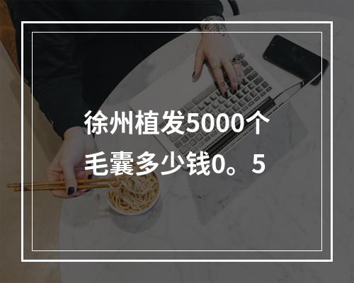 徐州植发5000个毛囊多少钱0。5