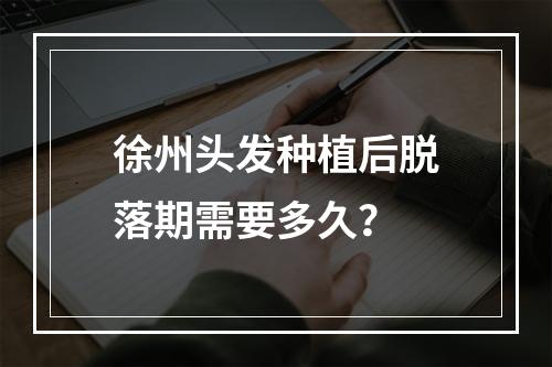 徐州头发种植后脱落期需要多久？