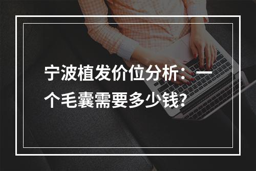 宁波植发价位分析：一个毛囊需要多少钱？