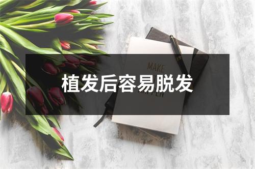 植发后容易脱发