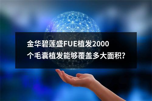 金华碧莲盛FUE植发2000个毛囊植发能够覆盖多大面积？