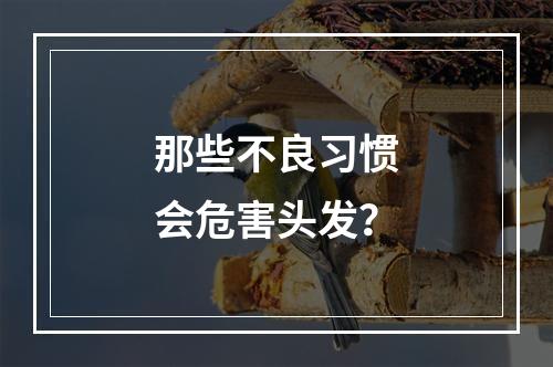 那些不良习惯会危害头发？