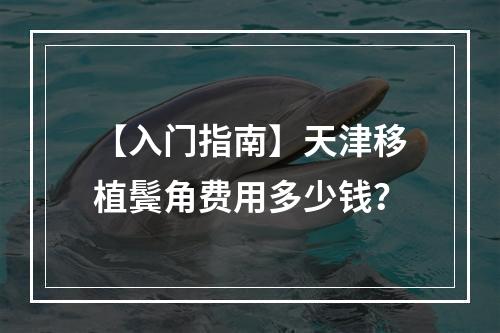 【入门指南】天津移植鬓角费用多少钱？