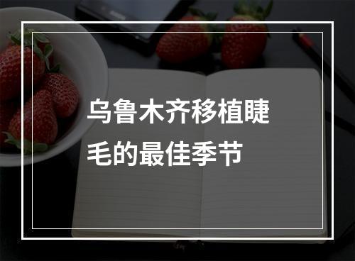 乌鲁木齐移植睫毛的最佳季节