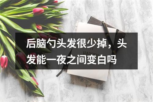 后脑勺头发很少掉，头发能一夜之间变白吗